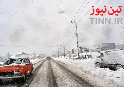 بارش سنگین برف در گیلان