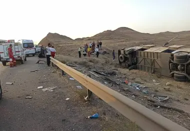 واژگونی اتوبوس در آزادراه زنجان – تبریز