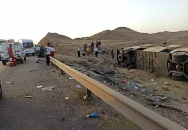 واژگونی اتوبوس در آزادراه زنجان – تبریز