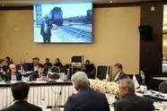 حرکت نمادین قطار ترانزیتی ترکیه-ترکمنستان از ایستگاه آپرین در ایران 
