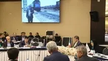 حرکت نمادین قطار ترانزیتی ترکیه-ترکمنستان از ایستگاه آپرین در ایران 
