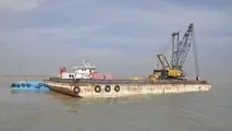  نجات شناور در حال غرق در آب‌راه اروندرود
