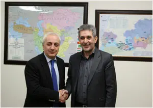 دیدار رایزن اقتصادی سفارت گرجستان با مدیر کل دفتر ترانزیت و حمل و نقل بین المللی