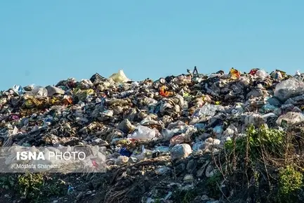 کوه زباله در چند متری دریای کاسپین 