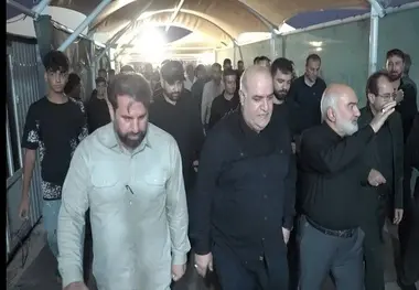 نظارت استاندار خوزستان بر ناوگان ریلی راه آهن خرمشهر شلمچه در پیک بازگشت زائران اربعین