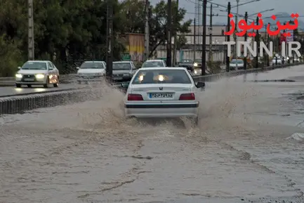 آب گرفتگی معابر در زاهدان