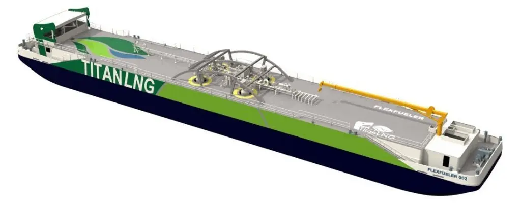 Titan LNG’s Bunker Barge Delivers 1st LNG