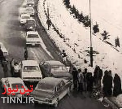 عکس / تصادف در بزرگراه تهران‎سال۵۲