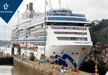 Panama Canal welcomes first cruise ship transit for new season
