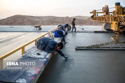 گزارش تصویری اجرای پروژه آزادراه شهید سلیمانی قم  (13)