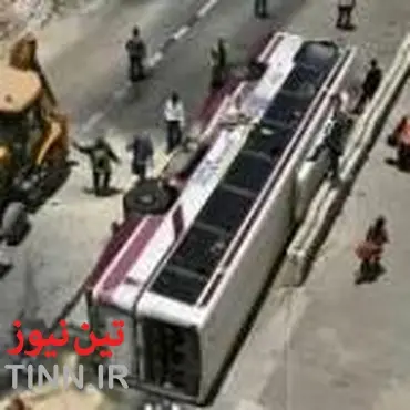 واژگونی خونین اتوبوس مسافربری در جاده اراک / ۱۸ تبعه خارجی مجروح شدند
