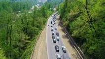 ترافیک سنگین در آزادراه قزوین - کرج / ترافیک سنگین در محور شهریار - تهران