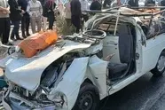 تصادف وانت و تریلی در اتوبان شهید هاشمی با سه کشته