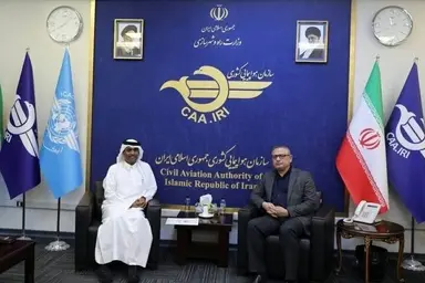 دیدار سازنده رئیس سازمان هواپیمایی کشوری با سفیر قطر در ایران