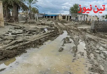 مناطق سیل زده دشتیاری چابهار