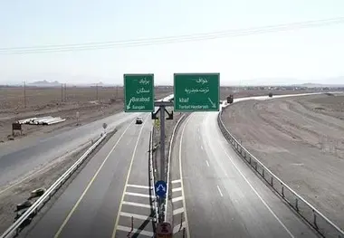 افتتاح بخشی از محور سنگان-تربیت حیدریه