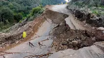 بارندگی و رانش زمین موجب تخریب پنج دهنه پل در الیگودرز شد
