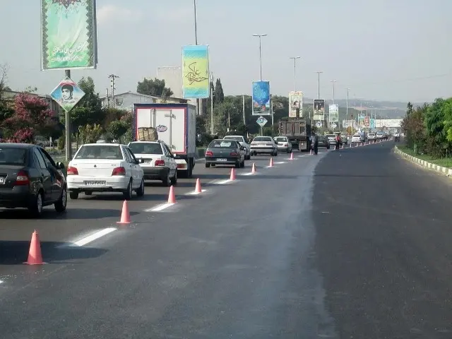  اجرای خط‌کشی 3300 کیلومتر از جاده‌های مازندران 