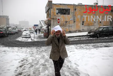 بارش اولین برف پاییزی در تهران