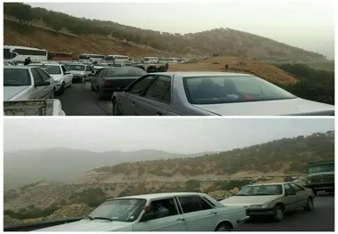 
لغزندگی در برخی محورها/ترافیک در محورهای ایلام-مهران

