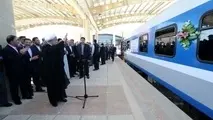 نخستین قطار مسافری کرمانشاه وارد مشهد شد
