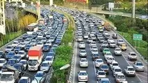 ترافیک سنگین در آزادراه تهران - کرج - قزوین 
