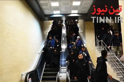 خدمت رسانی مترو در آیین تشییع سردار شهید قاسم سلیمانی