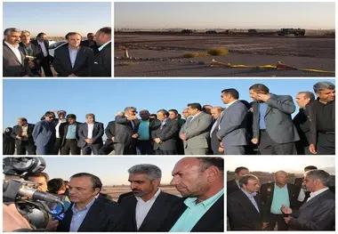 بازدید استاندار کرمان از پروژه احداث باند دوم پروازی فرودگاه بین المللی کرمان