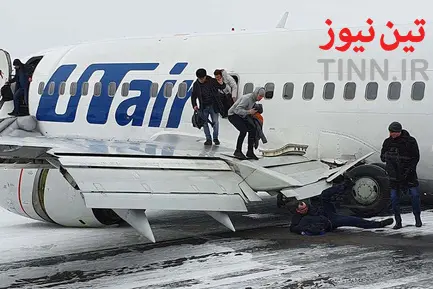 خروج هواپیمای بوئینگ مسافربری از باند در روسیه