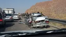 تصادف مرگبار در جاده نایین به اردستان 3 کشته و 9 مصدوم برجای گذاشت