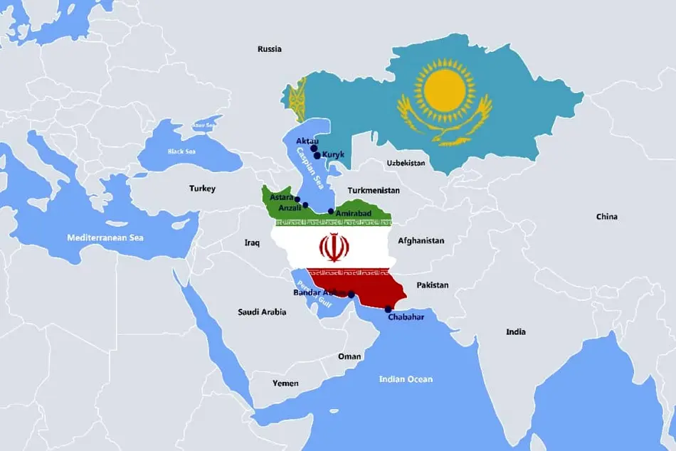 هدف قزاقستان در دسترسی به بنادر جنوب ایران با کریدور شمال-جنوب