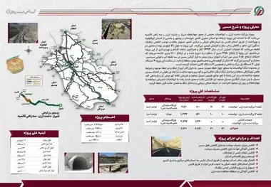 اینفوگرافیک | معرفی پروژه محور بزرگراهی شیراز - دشت ارژن -  سه راهی قائمیه 