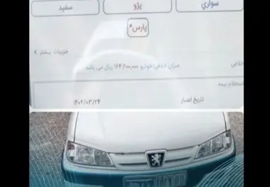 توقیف پژو با ۱۶ میلیون خلافی