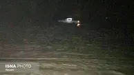 افتادن یک خودرو در رودخانه فصلی کهورستان در هرمزگان