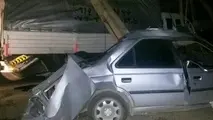 مصدومیت 5 نفر بر اثر تصادف تریلی و ۴۰۵