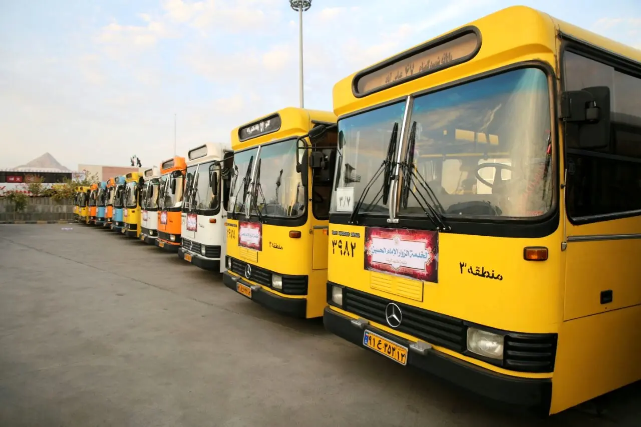 اعزام 150 دستگاه اتوبوس به عراق برای خدمت‌رسانی به زائران اربعین