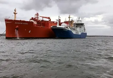 Skangas delivers fuel change to LNG in open sea