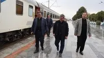 بازدید مدیرعامل راه آهن از محل جنایت دشمن صهیونی - آمریکایی در ایستگاه تبریز