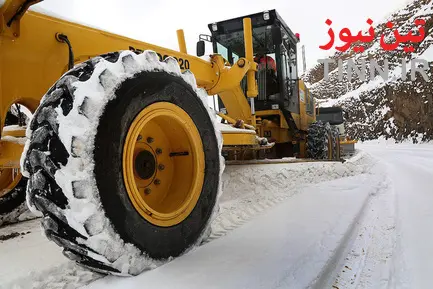 عملیات راهداری زمستانی در جاده هراز
