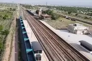 فیلم | بارگیری شمش آهن از پایانه صادراتی ایستگاه خرمدره به ترکیه