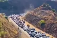 وضعیت جاده چالوس و جاده هراز هم اکنون آنلاین؛ توقف ایستایی ۳ کیلومتری کندوان