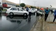  جاده اهواز به غیزانیه به دلیل تصادف زنجیره ای مسدود است