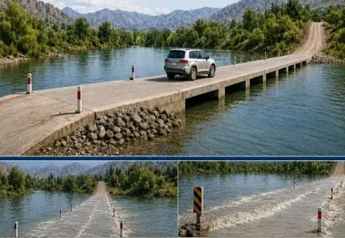 آشنایی با پل غوطه‌ ور؛ سازه‌ ای مقاوم در برابر سیلاب