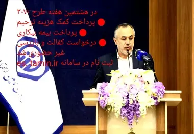 پرداخت کمک هزینه ترحیم،بیمه بیکاری ،کفالت و بازرسی به صورت غیر حضوری