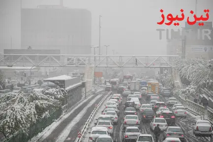 بارش اولین برف پاییزی در تهران