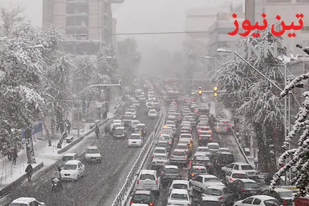 برف و ترافیک تهران