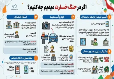 اگر در جنگ خسارت دیدیم چه کنیم؟