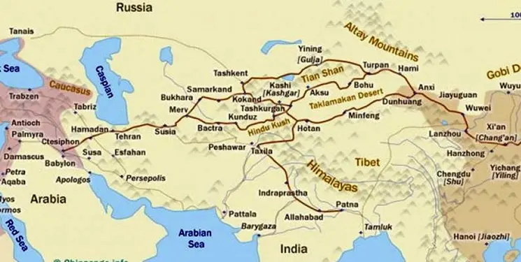 مقایسه مسیر ترانزیتی استانبول-شیان و ایران-چین