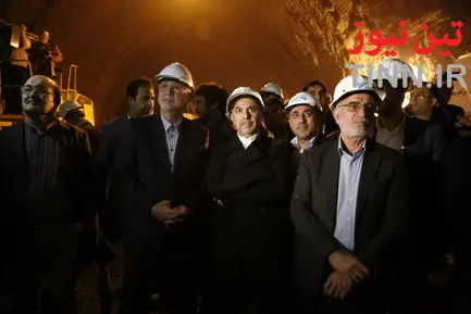 مراسم اتمام عملیات حفاری تونل شرقی البرز