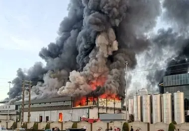 جزئیات جدید از روند اطفای حریق در کارخانه لبنیاتی آمل